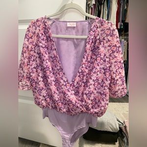 Pink Lily floral top